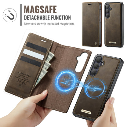 CASEME For Samsung Galaxy S26+ Magnetic Case  C49 RFID Blocking Detachable Wallet Leather Phone Cover