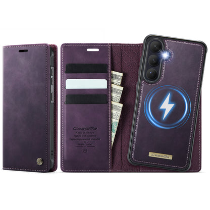 CASEME For Samsung Galaxy S26+ Magnetic Case  C49 RFID Blocking Detachable Wallet Leather Phone Cover