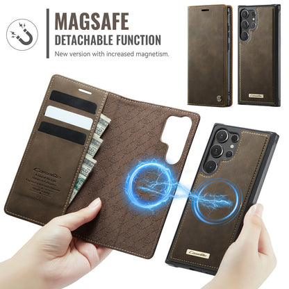 CASEME For Samsung Galaxy S26 Ultra Magnetic Case  C49 RFID Blocking Detachable Wallet Leather Phone Cover