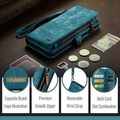 CASEME For Samsung Galaxy S26+ Phone Cases  008 Leather Cover with Detachable Wallet and Strap