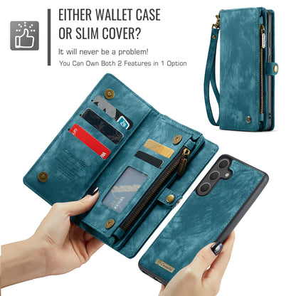 CASEME For Samsung Galaxy S26+ Phone Cases  008 Leather Cover with Detachable Wallet and Strap