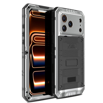 IP68 Waterproof Phone Case for iPhone 17 Pro Max Metal + Silicone Cover with Screen Protector