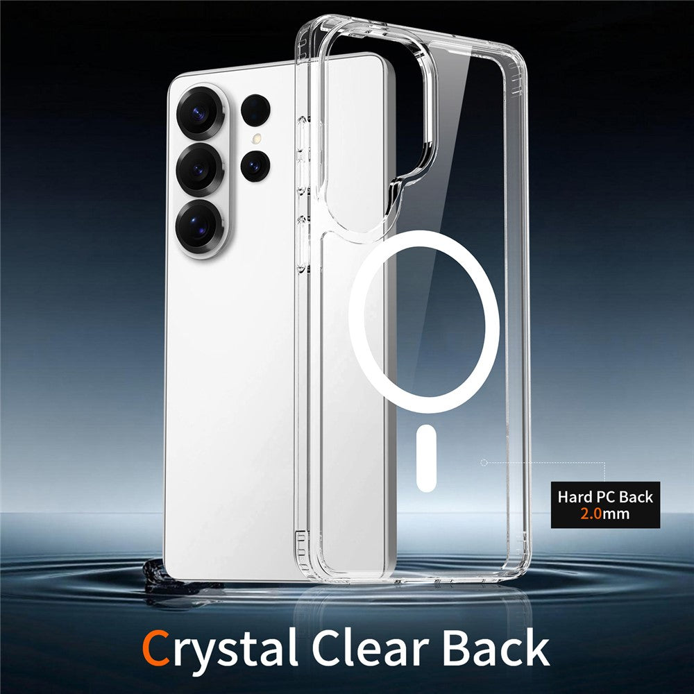 For Samsung Galaxy S26 Ultra Magnetic Case 2.0mm Scratch Resistant TPU + PC Phone Cover