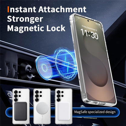 For Samsung Galaxy S26 Ultra Magnetic Case 2.0mm Scratch Resistant TPU + PC Phone Cover