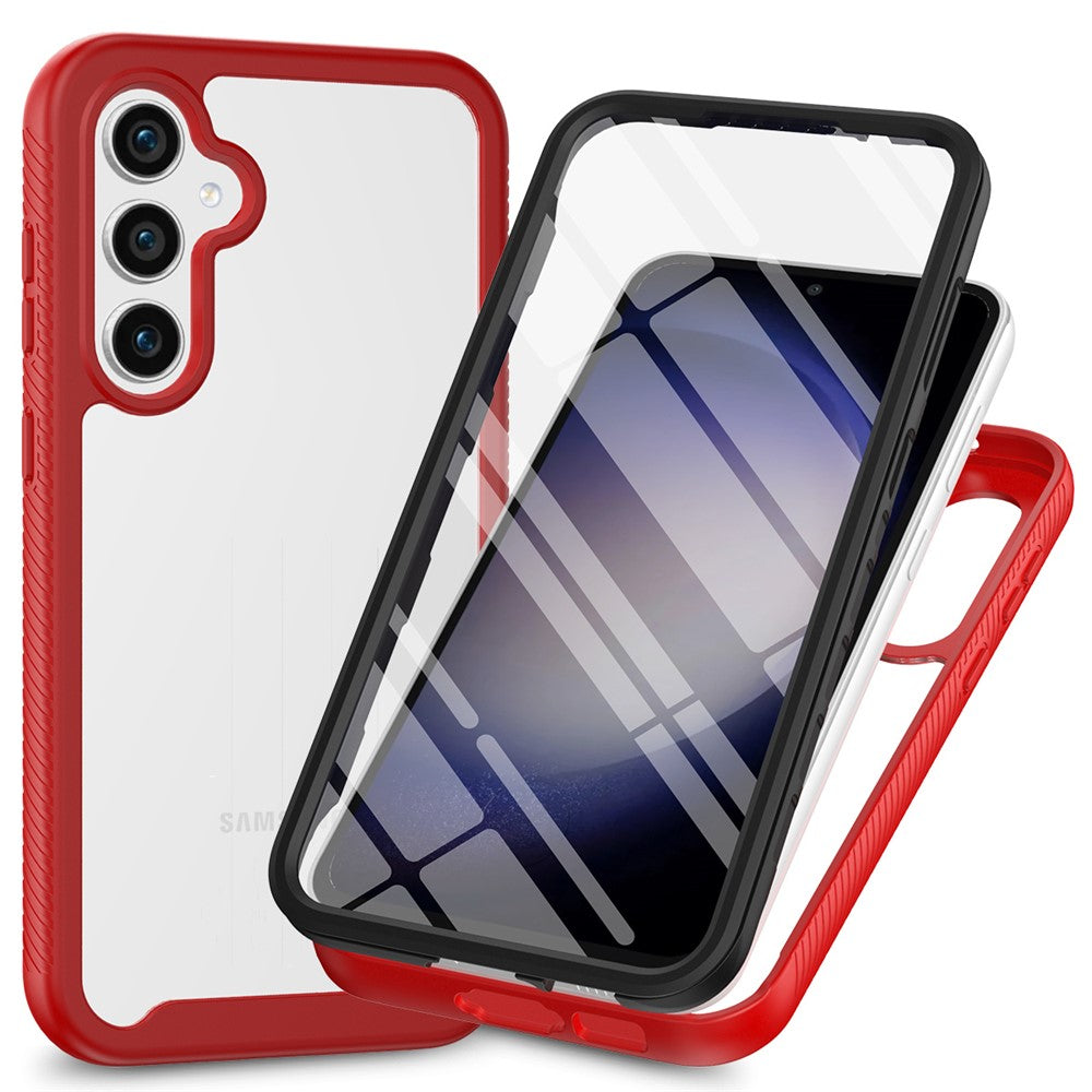 For Samsung Galaxy S26+ Clear Case PC + TPU Phone Back Cover with PET Screen Film