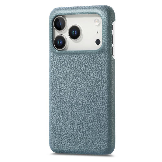 For iPhone 17 Pro Max Case Litchi Texture Leather Coated PC Mobile Back Cover