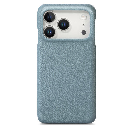 For iPhone 17 Pro Case Litchi Texture Leather Coated PC Mobile Back Cover