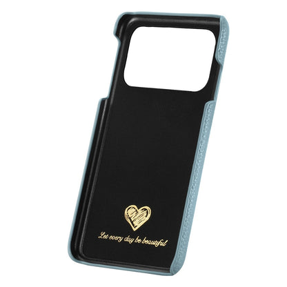 For iPhone 17 Pro Case Litchi Texture Leather Coated PC Mobile Back Cover