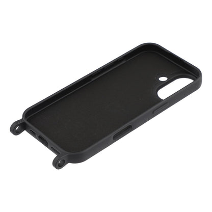 For iPhone 17 Case Liquid Silicone Protective Phone Cover with Crossbody Lanyard