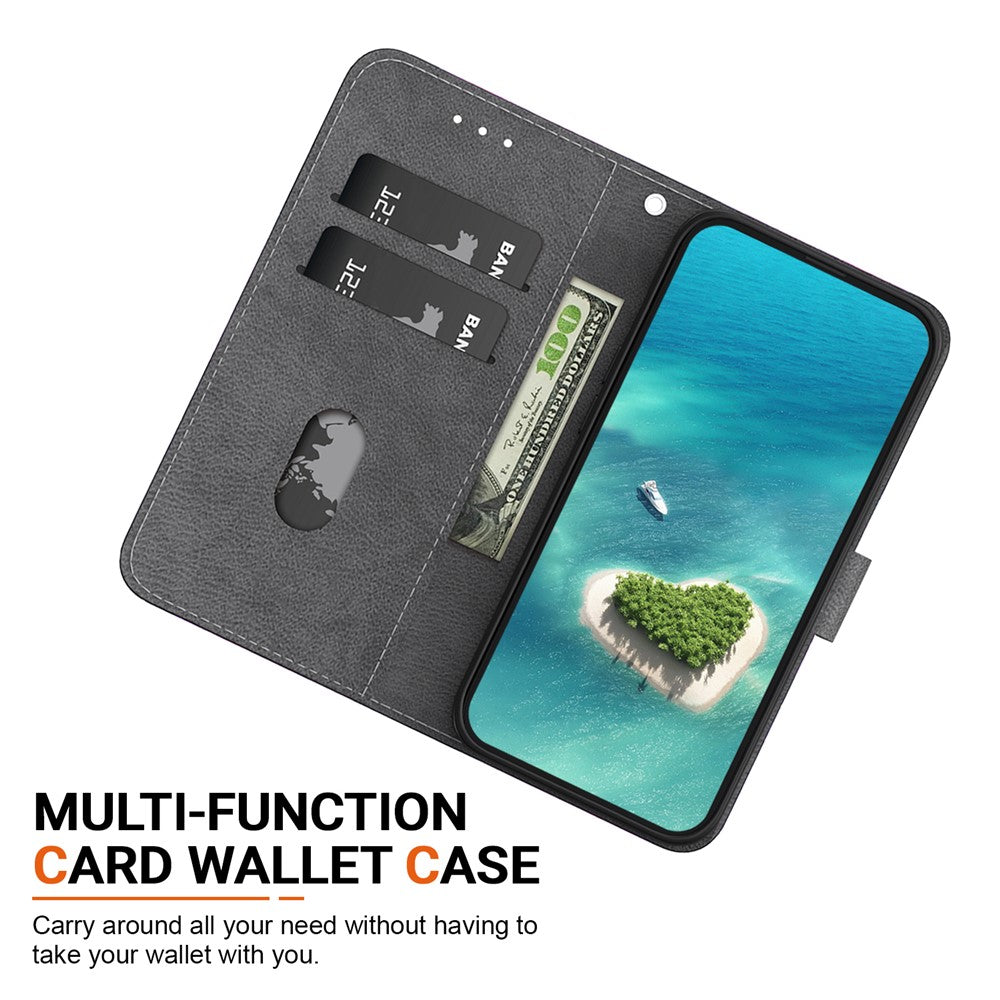 For Samsung Galaxy S26+ Wallet Phone Case Anti-Drop Pattern Printing Leather Flip Cover with Strap