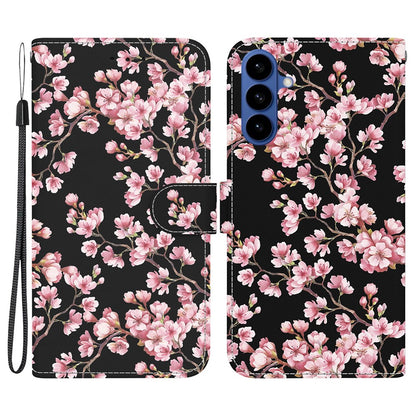 For Samsung Galaxy S26+ Wallet Phone Case Anti-Drop Pattern Printing Leather Flip Cover with Strap