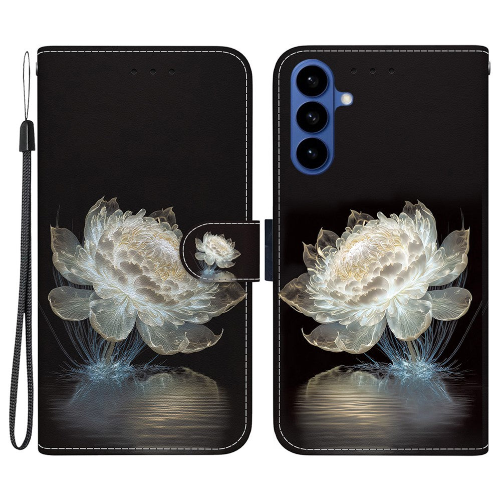 For Samsung Galaxy S26+ Wallet Phone Case Anti-Drop Pattern Printing Leather Flip Cover with Strap