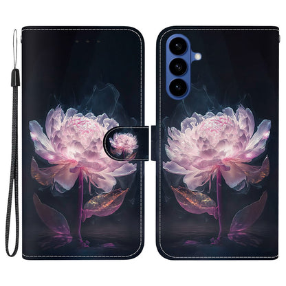For Samsung Galaxy S26+ Wallet Phone Case Anti-Drop Pattern Printing Leather Flip Cover with Strap
