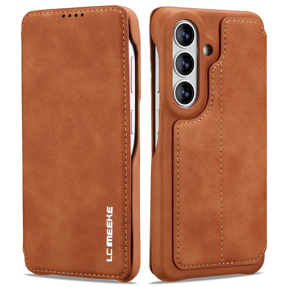 LC.IMEEKE For Samsung Galaxy S26+ Case Card Holder Stand Leather Phone Cover