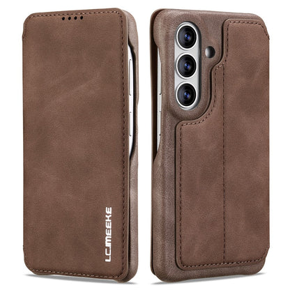 LC.IMEEKE For Samsung Galaxy S26+ Case Card Holder Stand Leather Phone Cover