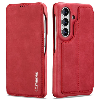LC.IMEEKE For Samsung Galaxy S26+ Case Card Holder Stand Leather Phone Cover
