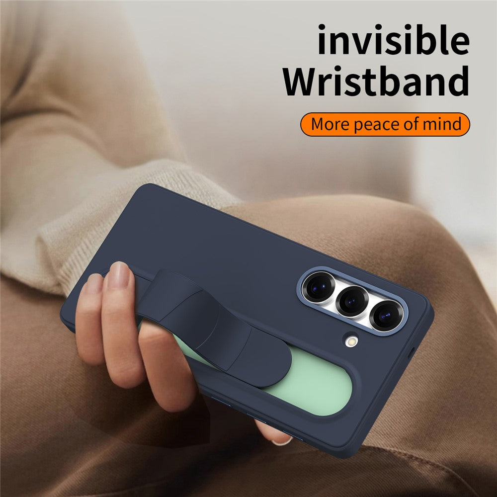 For Samsung Galaxy S26+ Case Customizable Smart Key Control Wristband Kickstand PC + Silicone Phone Cover