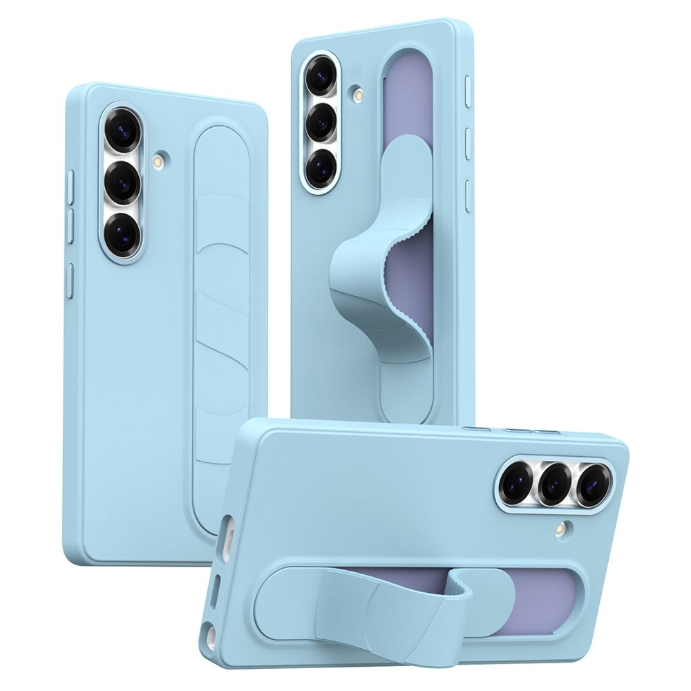 For Samsung Galaxy S26+ Case Customizable Smart Key Control Wristband Kickstand PC + Silicone Phone Cover