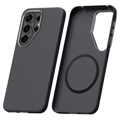 SULADA For Samsung Galaxy S26 Ultra Protective Magnetic Case Kevlar Grid Textured Anti Fingerprint PC Phone Cover