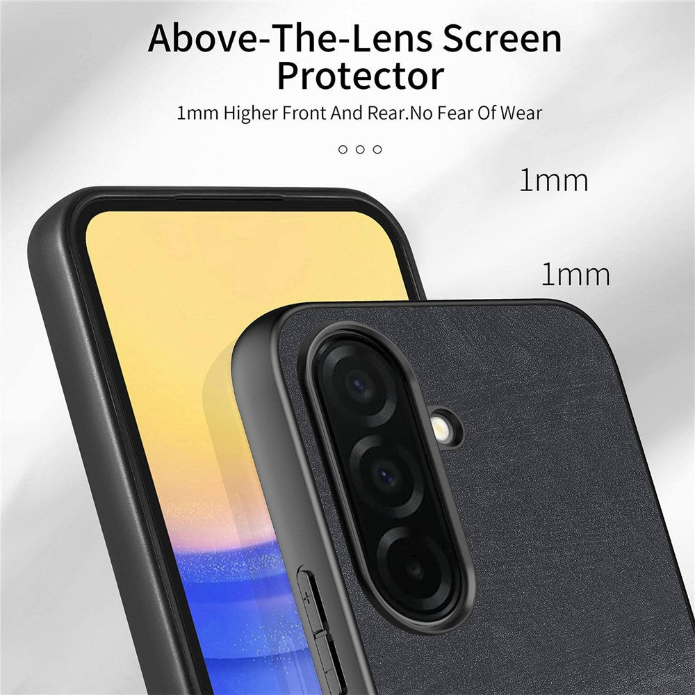 For Samsung Galaxy S26+ Case Shockproof Slim Retro Leather Phone Back Cover