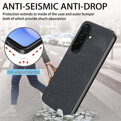 For Samsung Galaxy S26+ Case Shockproof Slim Retro Leather Phone Back Cover