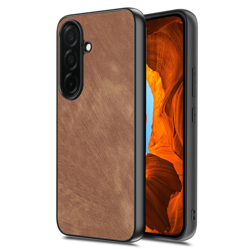 For Samsung Galaxy S26+ Case Shockproof Slim Retro Leather Phone Back Cover