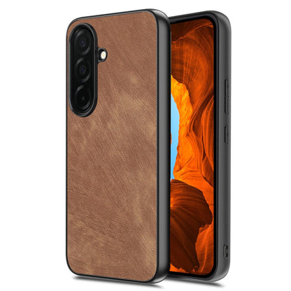 For Samsung Galaxy S26+ Case Shockproof Slim Retro Leather Phone Back Cover