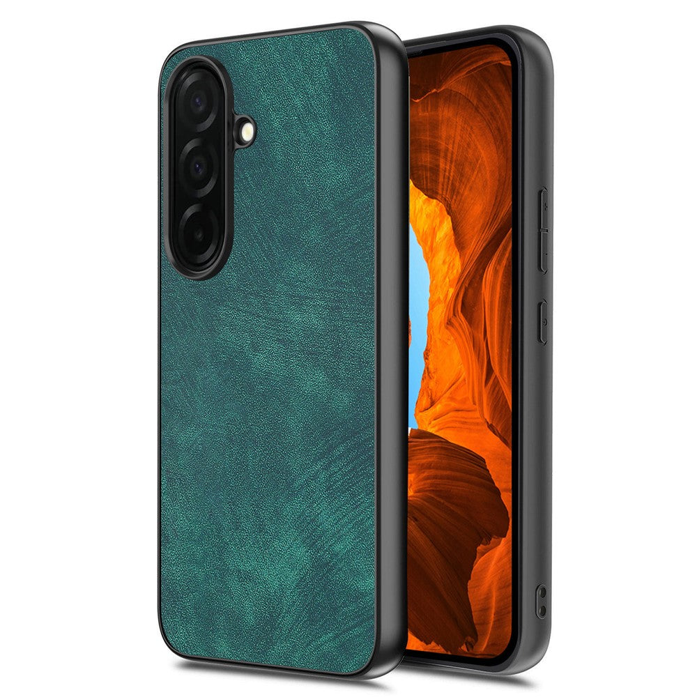 For Samsung Galaxy S26+ Case Shockproof Slim Retro Leather Phone Back Cover