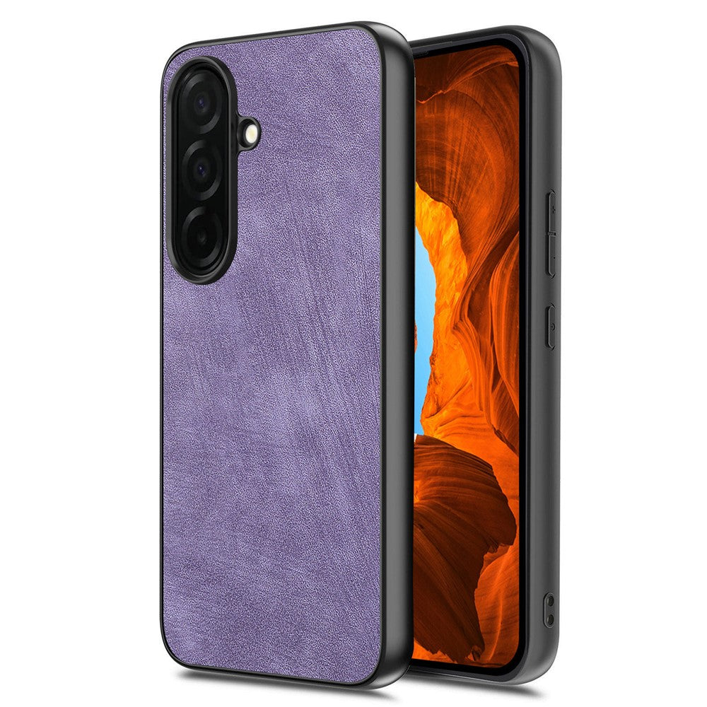 For Samsung Galaxy S26+ Case Shockproof Slim Retro Leather Phone Back Cover