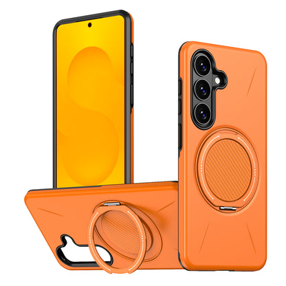 For Samsung Galaxy S26 Ultra Magnetic Case Rotating Kickstand TPU + PC Phone Cover