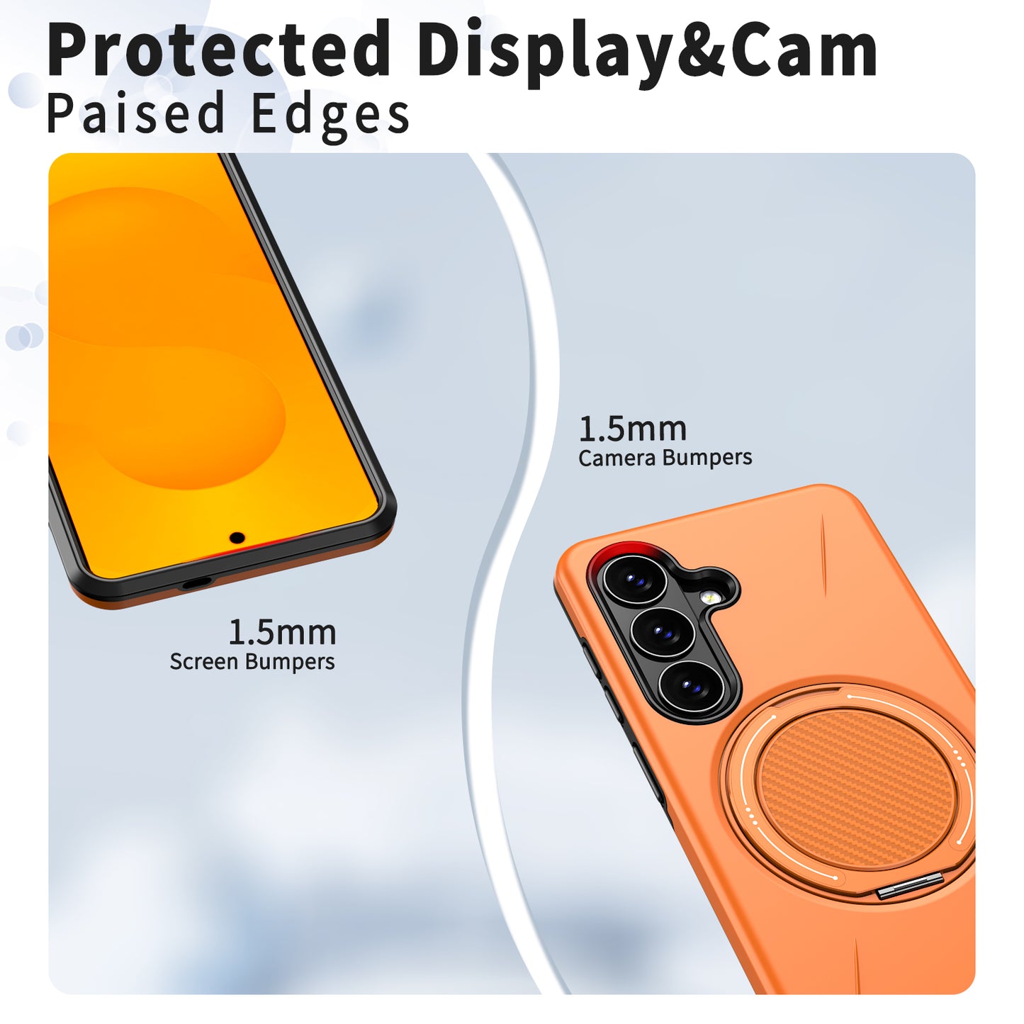 For Samsung Galaxy S26 Ultra Magnetic Case Rotating Kickstand TPU + PC Phone Cover