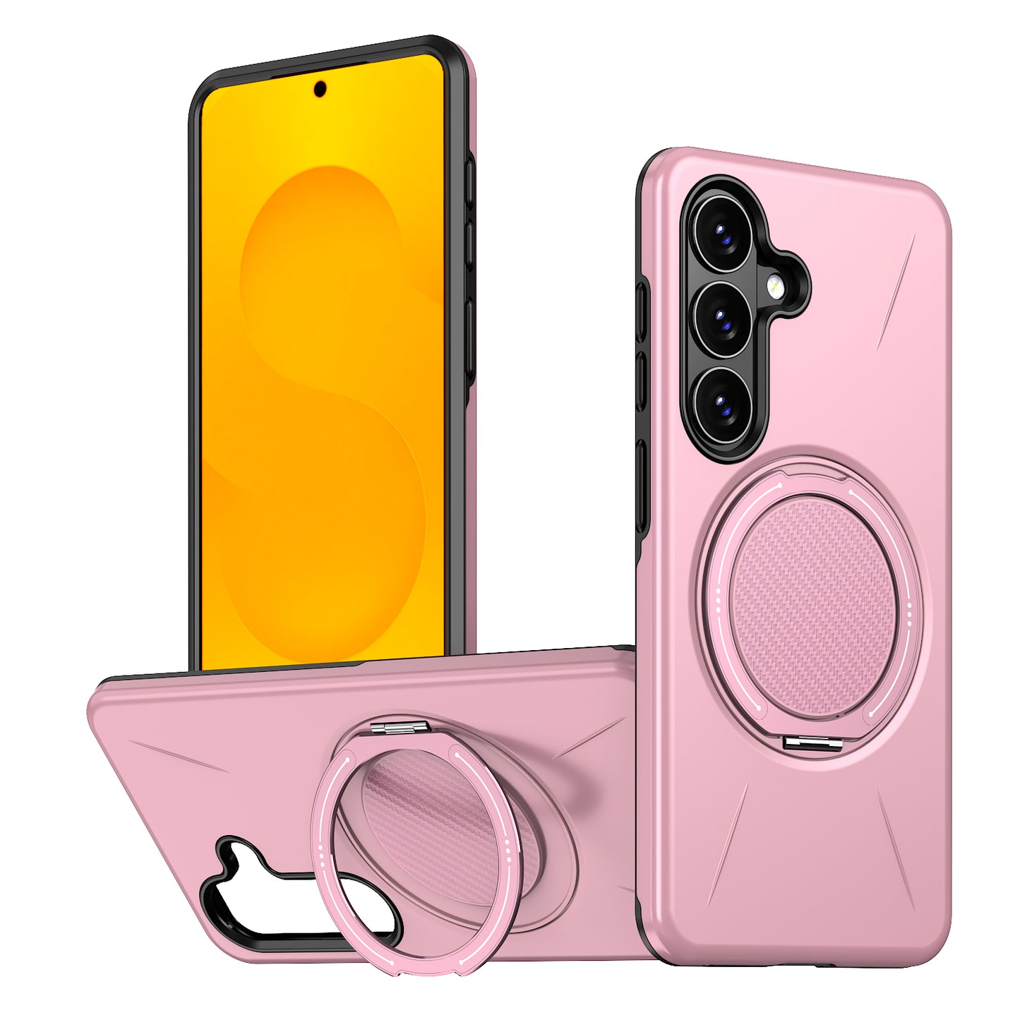 For Samsung Galaxy S26 Ultra Magnetic Case Rotating Kickstand TPU + PC Phone Cover