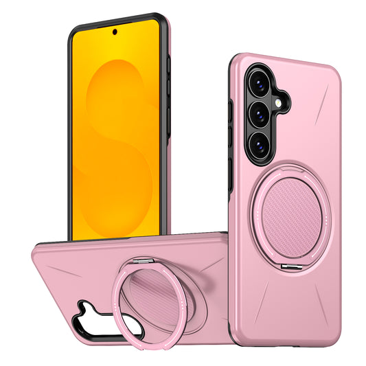 For Samsung Galaxy S26 Ultra Magnetic Case Rotating Kickstand TPU + PC Phone Cover
