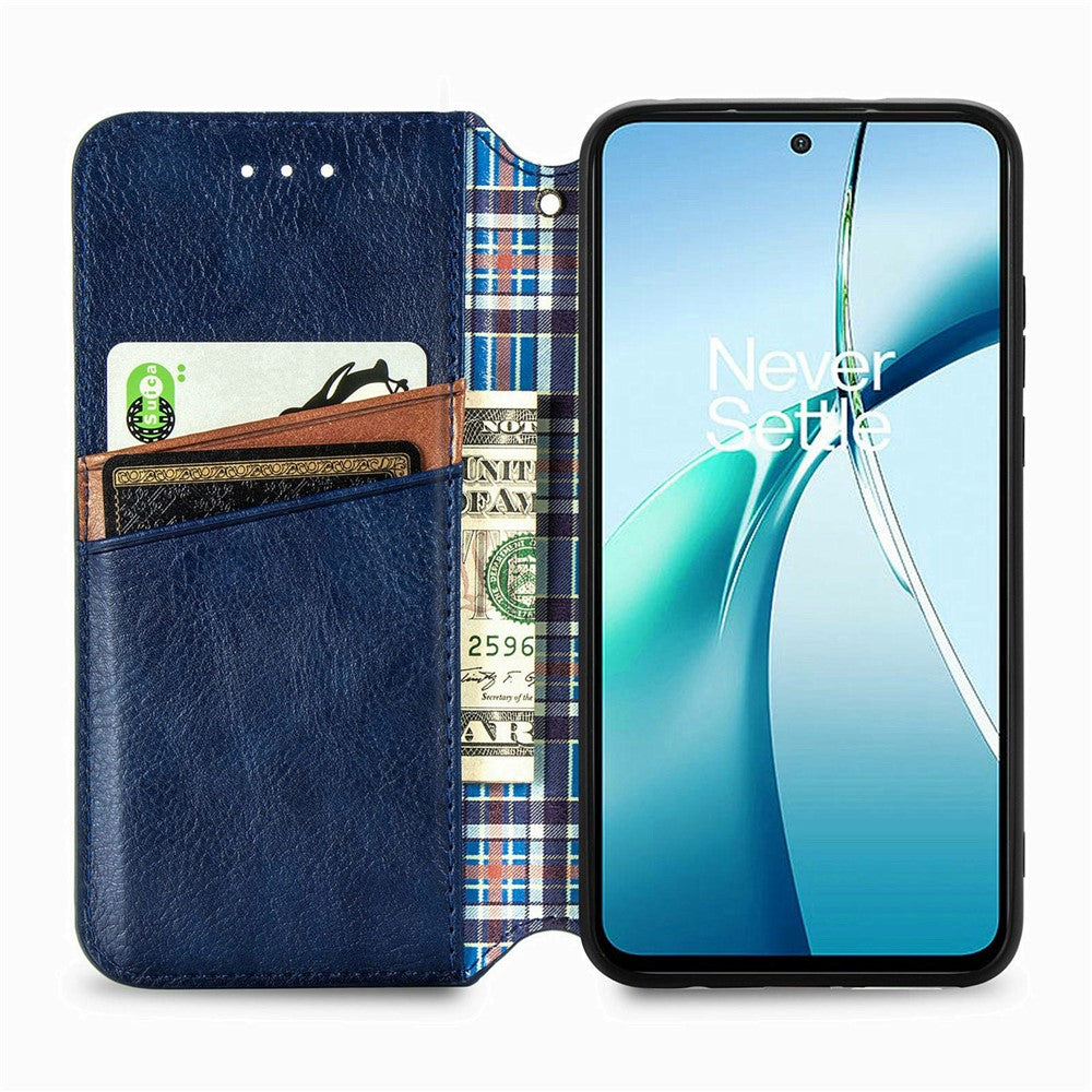 For Samsung Galaxy S26+ Case Rhombus Imprint PU Leather Wallet Phone Cover