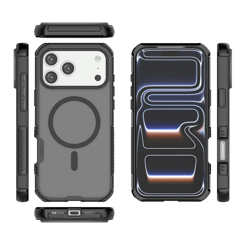 For iPhone 17 Pro Max Magnetic Case Matte Skin Touch TPU PC Anti Drop Phone Cover Compatible with MagSafe