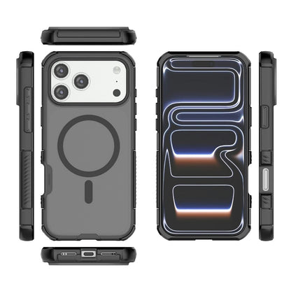 For iPhone 17 Pro Max Magnetic Case Matte Skin Touch TPU PC Anti Drop Phone Cover Compatible with MagSafe
