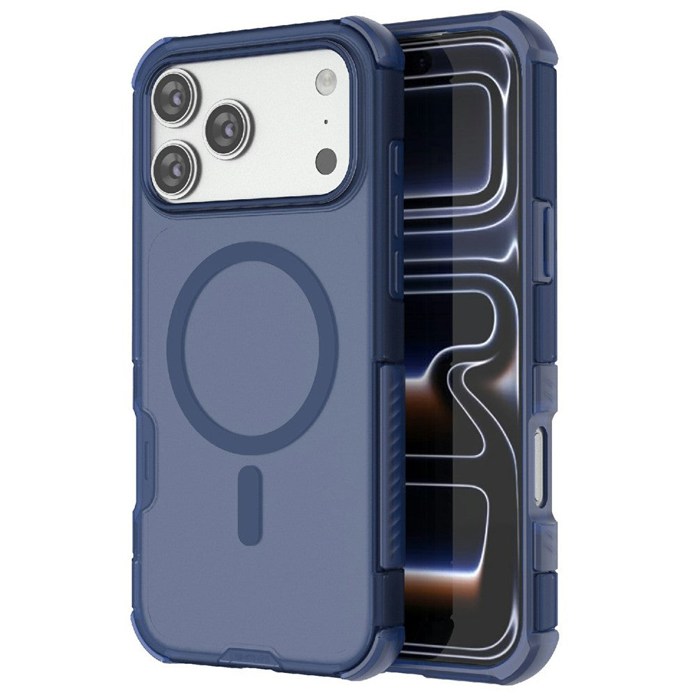 For iPhone 17 Pro Max Magnetic Case Matte Skin Touch TPU PC Anti Drop Phone Cover Compatible with MagSafe