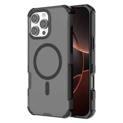 For iPhone 16 Pro Max Magnetic Case Matte Skin Touch TPU PC Anti Drop Phone Cover Compatible with MagSafe