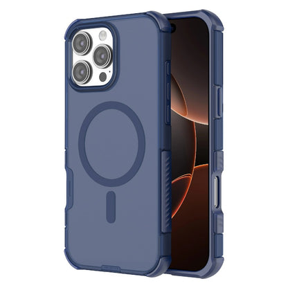 For iPhone 16 Pro Max Magnetic Case Matte Skin Touch TPU PC Anti Drop Phone Cover Compatible with MagSafe