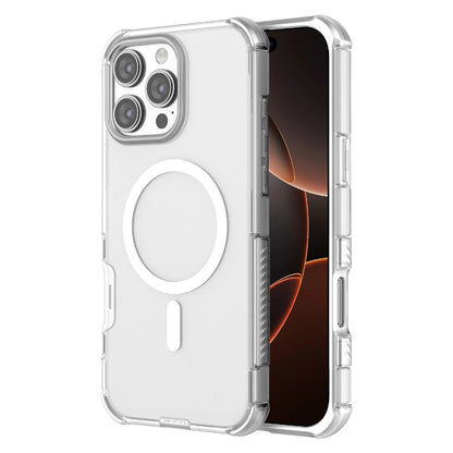 For iPhone 16 Pro Max Magnetic Case Matte Skin Touch TPU PC Anti Drop Phone Cover Compatible with MagSafe