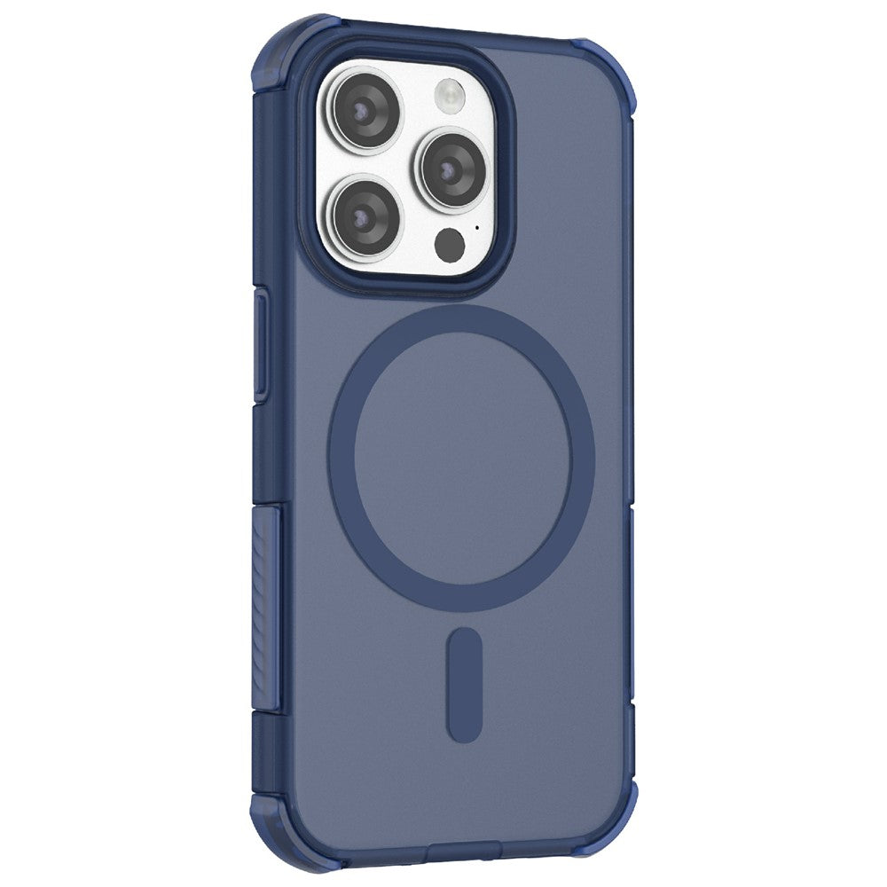 For iPhone 15 Pro Max Magnetic Case Matte Skin Touch TPU PC Anti Drop Phone Cover Compatible with MagSafe