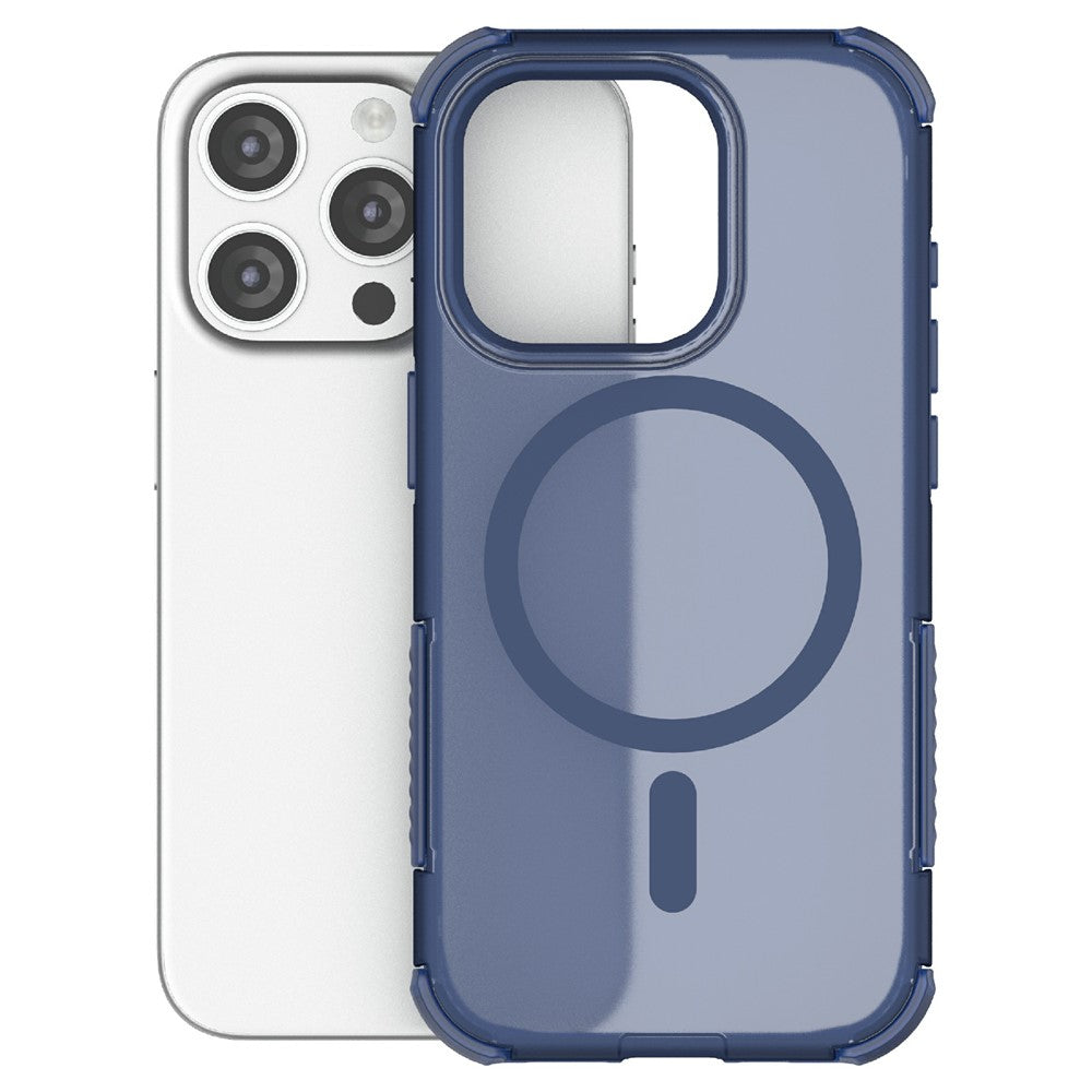 For iPhone 15 Pro Max Magnetic Case Matte Skin Touch TPU PC Anti Drop Phone Cover Compatible with MagSafe