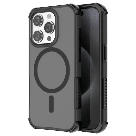 For iPhone 15 Pro Max Magnetic Case Matte Skin Touch TPU PC Anti Drop Phone Cover Compatible with MagSafe