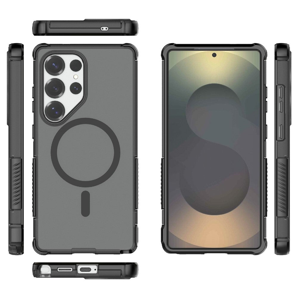 For Samsung Galaxy S25 Ultra Magnetic Case Matte Skin Touch TPU PC Anti Drop Phone Cover
