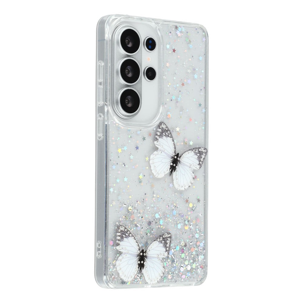 For Samsung Galaxy S26 Ultra Case Epoxy PVC Butterfly TPU Aesthetics Phone Cover