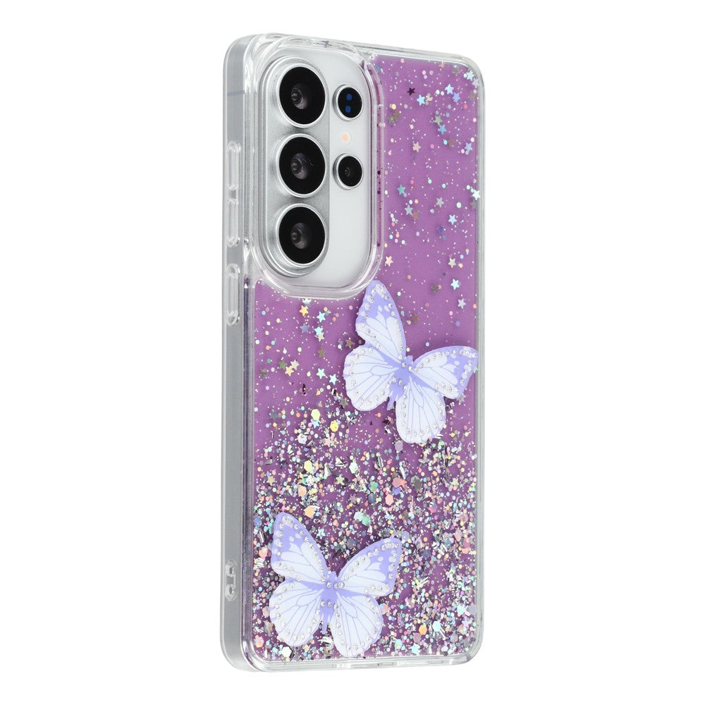 For Samsung Galaxy S26 Ultra Case Epoxy PVC Butterfly TPU Aesthetics Phone Cover
