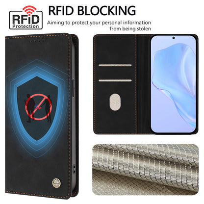For Samsung Galaxy S26+ Case HX RFID Blocking Wallet Stand Leather Flip Phone Cover