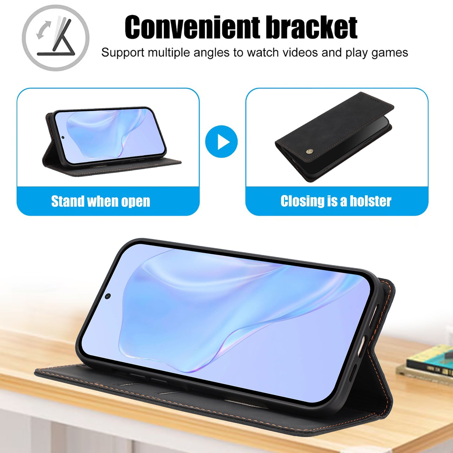 For Samsung Galaxy S26+ Case HX RFID Blocking Wallet Stand Leather Flip Phone Cover