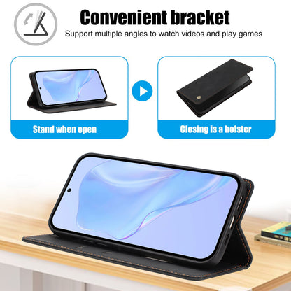 For Samsung Galaxy S26+ Case HX RFID Blocking Wallet Stand Leather Flip Phone Cover
