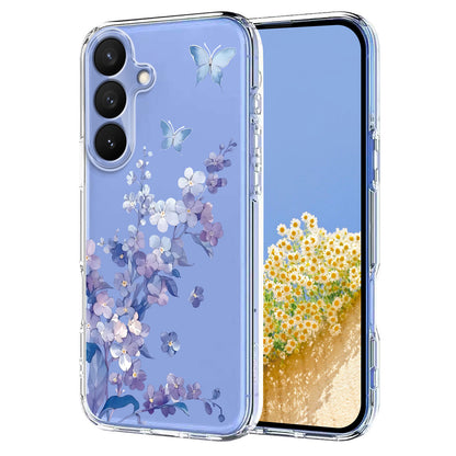 For Samsung Galaxy S26+ Case Butterfly Floral Pattern Printing TPU Phone Back Cover